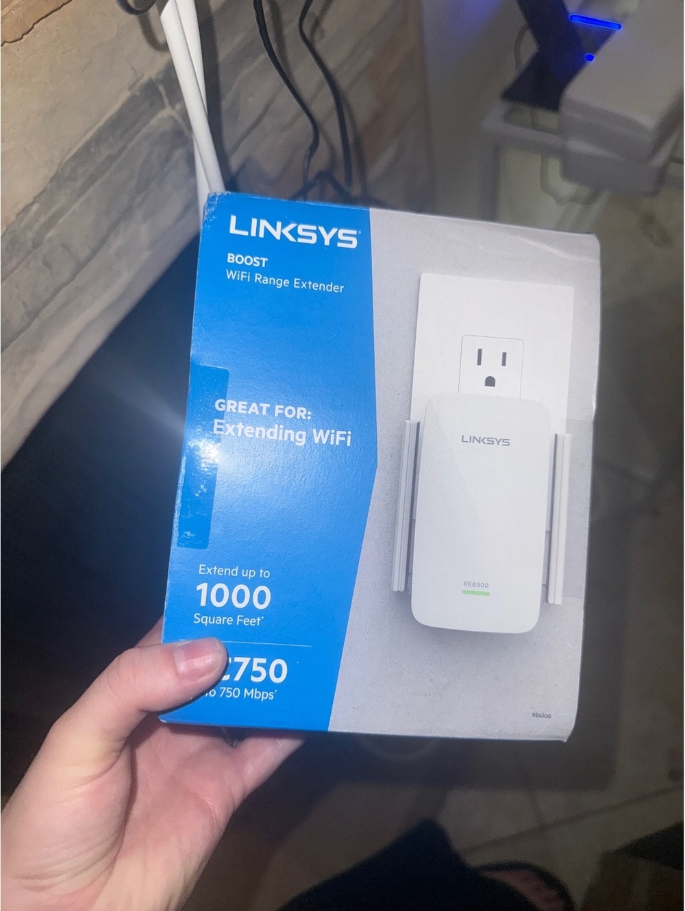 Linksys AC750 boost WiFi range extender wireless coverage